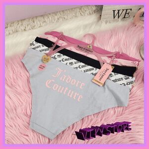 💖 NWT Juicy Couture 5 Pack Bikini Multicolor XL Panties #7228 💖